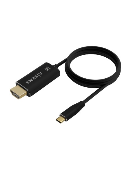 ADAPTADOR USB-C A HDMI 8K 60HZ AISENS 2M NEGRO