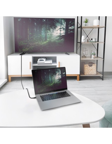 ADAPTADOR USB-C A HDMI 8K 60HZ AISENS 2M NEGRO