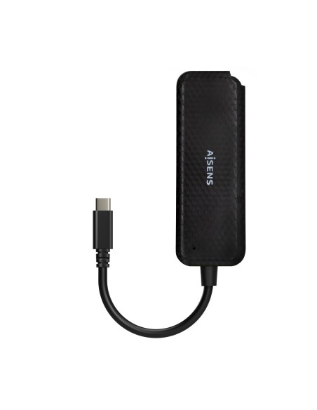 HUB USB-C A 4XUSB-C AISENS 15CM NEGRO