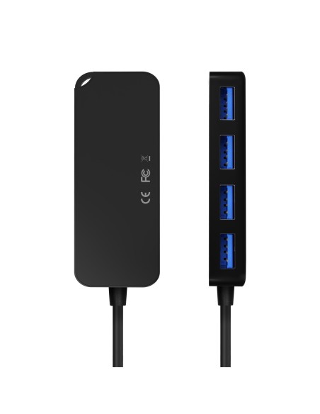 HUB USB-C A 4XUSB-C AISENS 60CM NEGRO