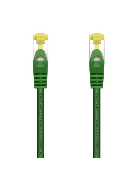 CABLE DE RED AISENS LATIGUILLO RJ45 LSZH CAT.7 SFTP PIMF AWG26 VERDE 25CM