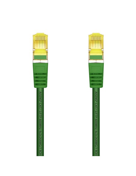 CABLE DE RED AISENS LATIGUILLO RJ45 LSZH CAT.7 SFTP PIMF AWG26 VERDE 1.0M