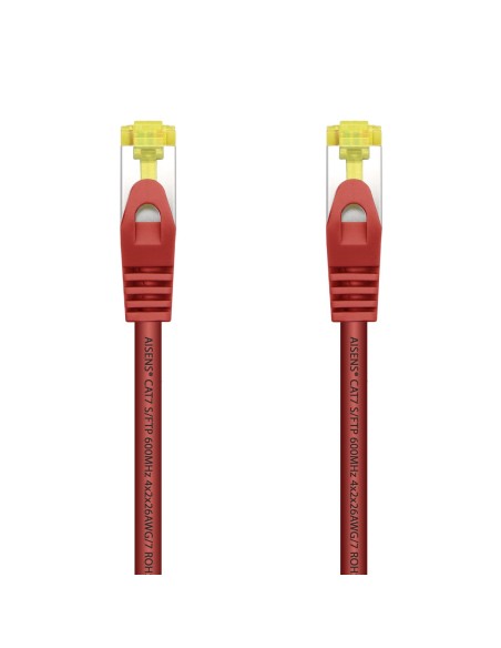 CABLE DE RED AISENS LATIGUILLO RJ45 LSZH CAT.7 SFTP PIMF AWG26 ROJO 25CM