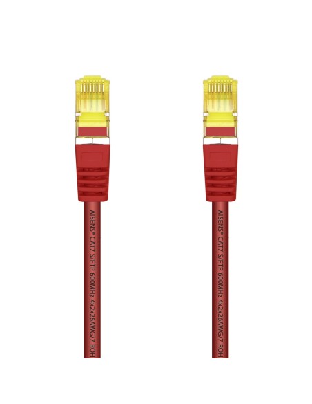 CABLE DE RED AISENS LATIGUILLO RJ45 LSZH CAT.7 SFTP PIMF AWG26 ROJO 25CM