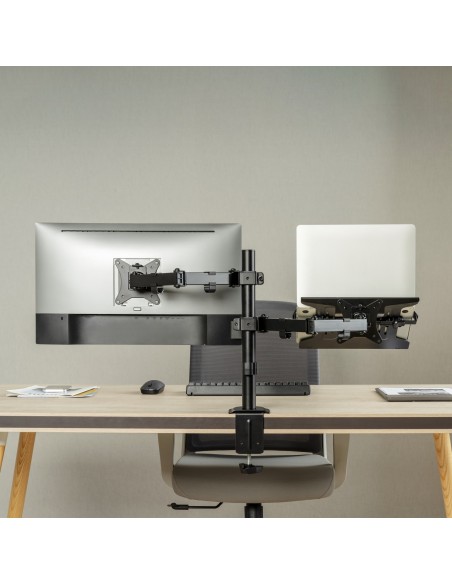 SOPORTE MESA AISENS GIRATORIO E INCLINABLE PORTATIL Y MONITOR 9KG DE 17-32