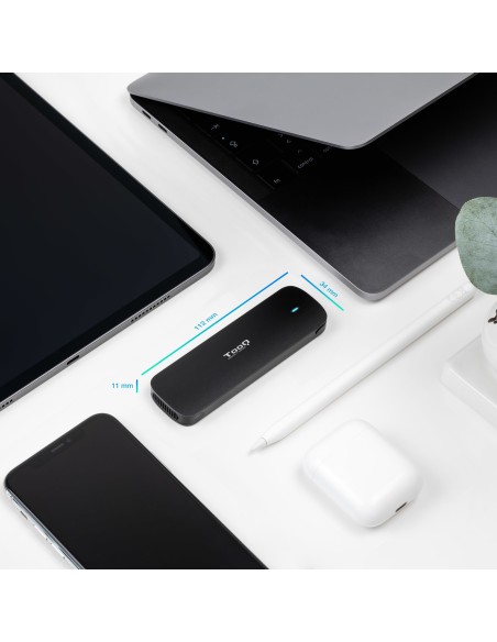 Tooq Caja Externa M.2 NVMe USB3.1 GEN2 Negra