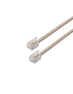 CABLE RJ11 6P4C M-M BEIGE 2.0M AISENS A143-0317