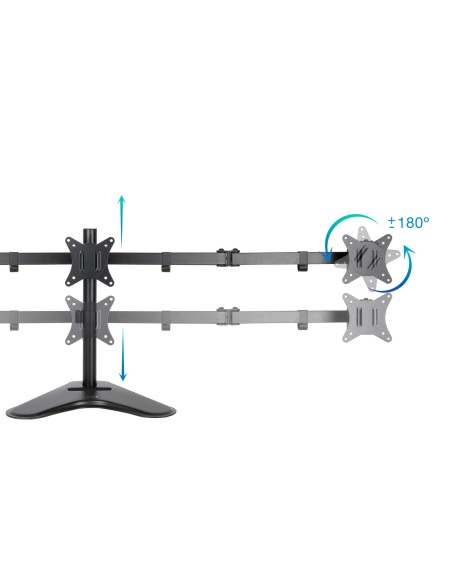 SOPORTE MESA TOOQ PANT. GIRA INCLI 3 BRAZOS 17-27 NEGRO