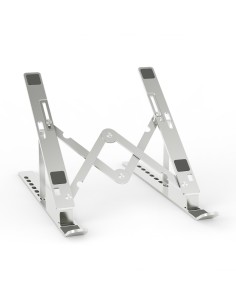 SOPORTE DE SOBREMESA AISENS AJUSTABLE PARA PORTATIL TABLET PLATA