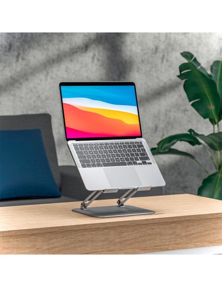 SOPORTE DE SOBREMESA AISENS XL 10-17 AJUSTABLE PARA PORTATIL TABLET PLATA