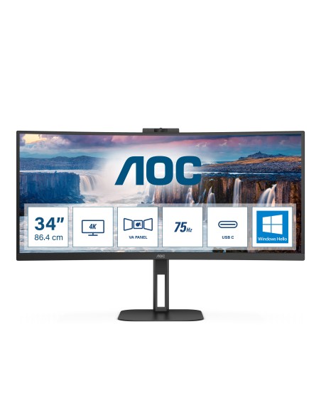 MONITOR LED 34  AOC CURVO CU34V5CW BK NEGRO