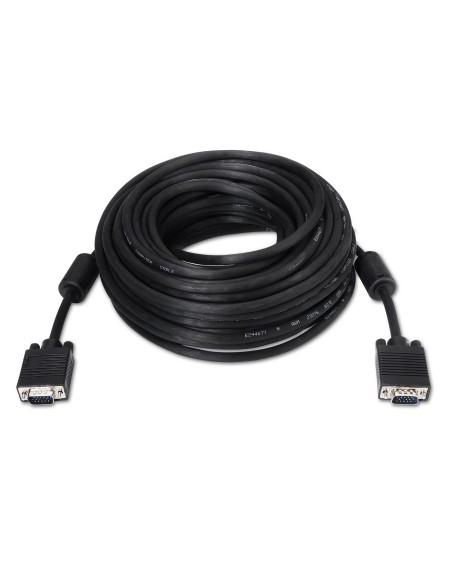 CABLE CON FERRITA SVGA HDB15 AISENS 20M NEGRO