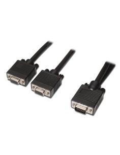 ADAPTADOR VIDEO 2XSVGA HDB15 AISENS 45CM NEGRO