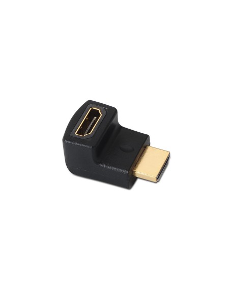 ADAPTADOR ACODADO HDMI(A)H A HDMI(A)M AISENS NEGRO