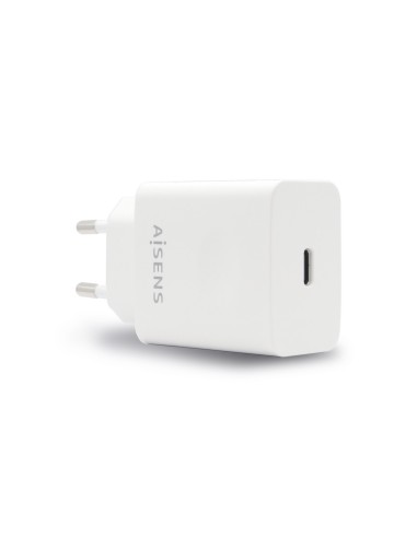 AISENS Cargador USB-C PD 3.0 1 Puerto 1x USB-C 20 W, Blanco