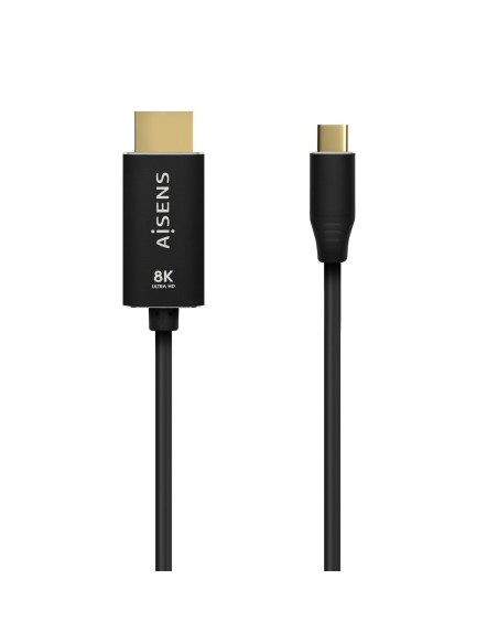 ADAPTADOR USB-C A HDMI 8K 60HZ AISENS 1M NEGRO