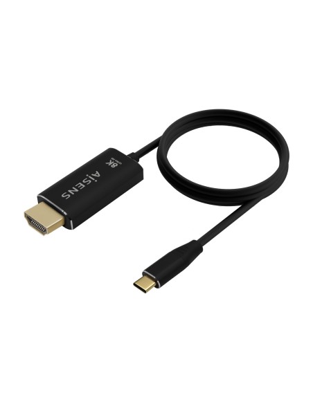 ADAPTADOR USB-C A HDMI 8K 60HZ AISENS 1M NEGRO
