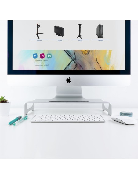 TooQ TQMR0004 soporte para monitor 33 cm (13") Independiente Plata