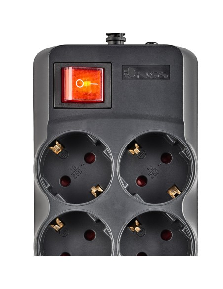 NGS Regleta Protección de 8 TOMAS SCHUKO