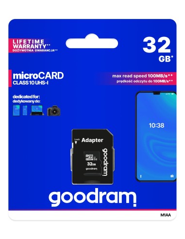 MEM MICRO SD 32GB GOODRAM M1AA CL10 UHS-I+ADAPT