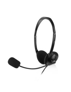 Ewent EW3567 auricular y casco Auriculares Diadema Conector de 3,5 mm Negro