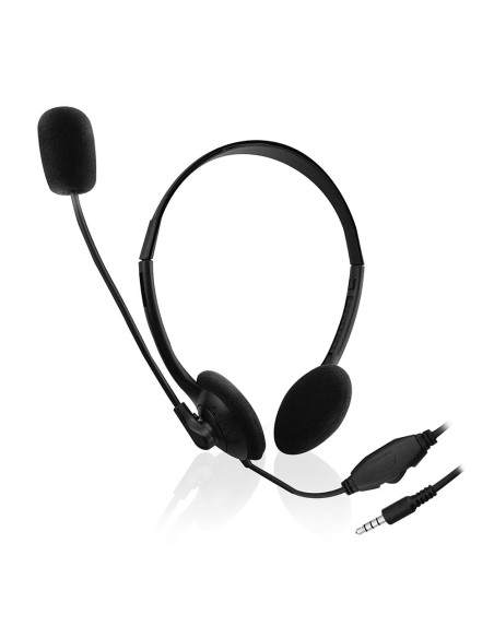 Ewent EW3567 auricular y casco Auriculares Diadema Conector de 3,5 mm Negro