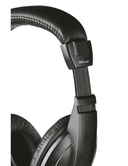 Trust 21661 auricular y casco Auriculares Diadema Conector de 3,5 mm Negro