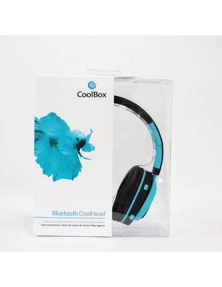 CoolBox CoolHead auriculares para móvil Binaural Diadema Azul Alámbrico