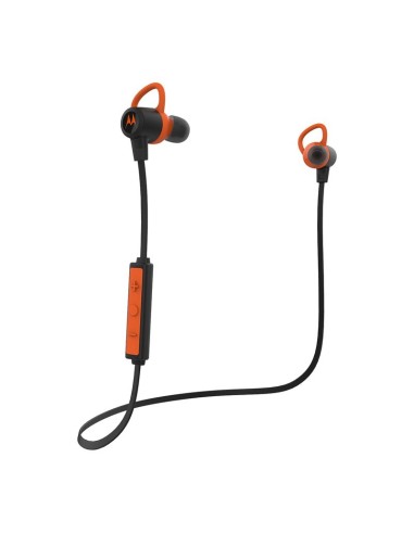 Motorola Verve Loop+ auriculares para móvil Binaural Dentro de oído Negro, Naranja Inalámbrico