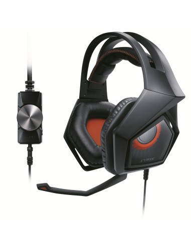 ASUS Strix Pro Binaural Diadema Negro, Naranja