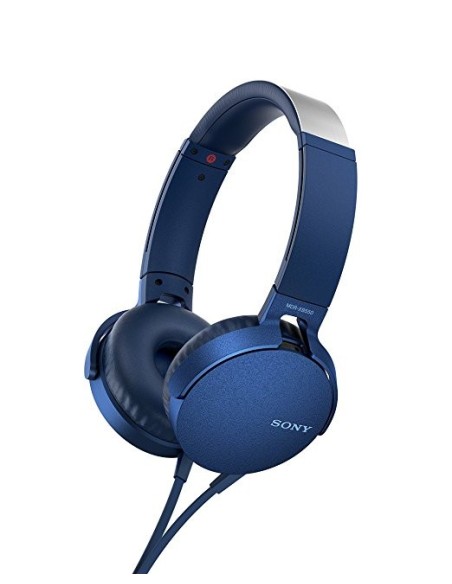 Sony MDR-XB550AP auriculares para móvil Binaural Diadema Azul