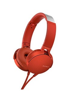 Sony MDR-XB550AP auriculares para móvil Binaural Diadema Rojo
