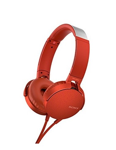Sony MDR-XB550AP auriculares para móvil Binaural Diadema Rojo