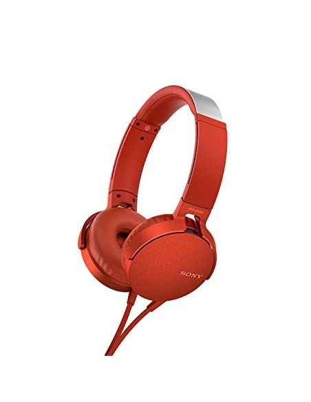 Sony MDR-XB550AP auriculares para móvil Binaural Diadema Rojo