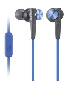 Sony MDR-XB50AP auriculares para móvil Binaural Dentro de oído Negro, Azul