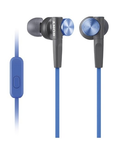 Sony MDR-XB50AP auriculares para móvil Binaural Dentro de oído Negro, Azul