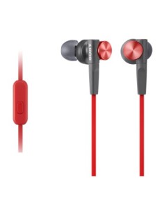 Sony MDR-XB50AP auriculares para móvil Binaural Dentro de oído Negro, Rojo