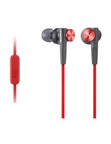 Sony MDR-XB50AP auriculares para móvil Binaural Dentro de oído Negro, Rojo
