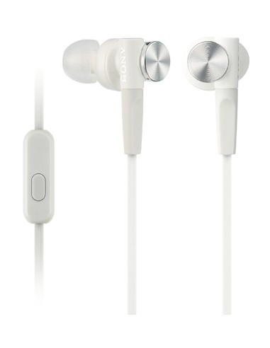 Sony MDR-XB50AP auriculares para móvil Binaural Dentro de oído Blanco