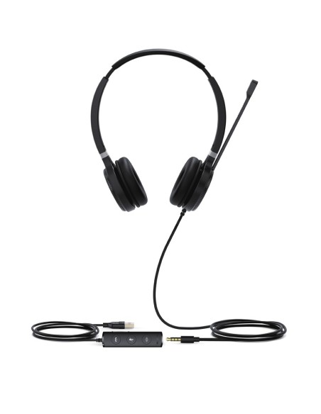 Yealink UH36 Dual Auriculares Diadema Conector de 3,5 mm USB tipo A Negro, Plata