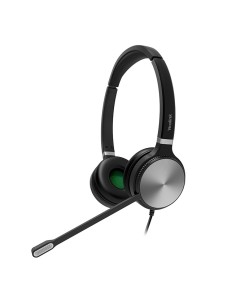 Yealink YHS36 Auriculares Alámbrico Diadema Oficina Centro de llamadas Negro, Plata
