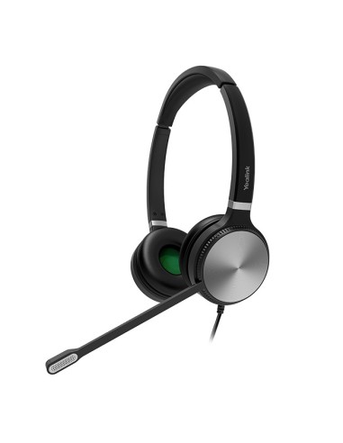 Yealink YHS36 Auriculares Alámbrico Diadema Oficina Centro de llamadas Negro, Plata
