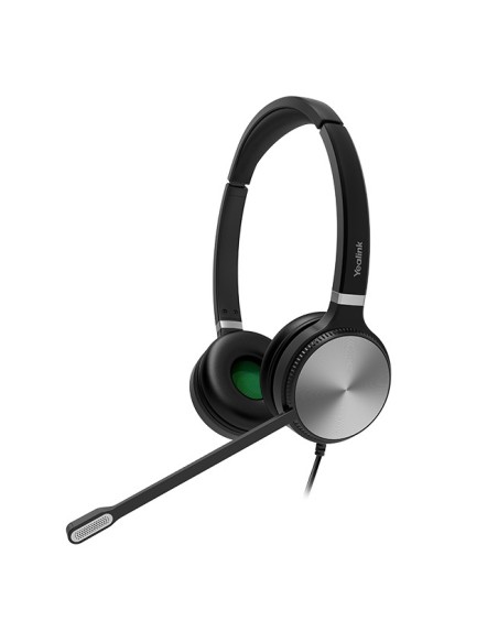 Yealink YHS36 Auriculares Alámbrico Diadema Oficina Centro de llamadas Negro, Plata