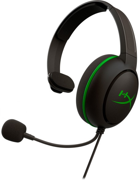 HP HyperX CloudX Chat Auriculares Alámbrico Diadema Juego Negro, Verde