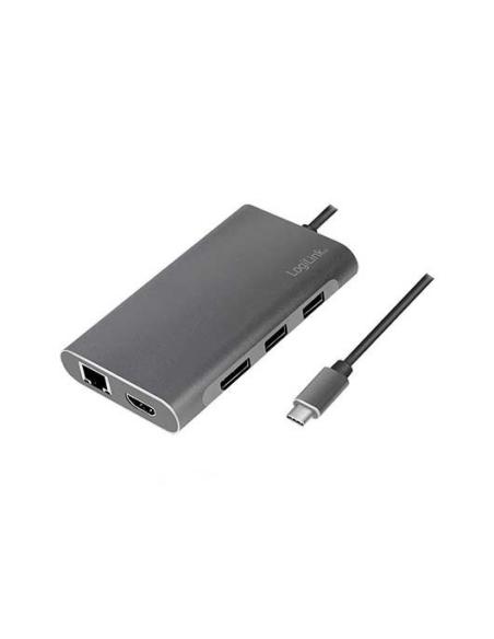 HUB USB-C 3.2 LOGILINK DOCKING PLATA