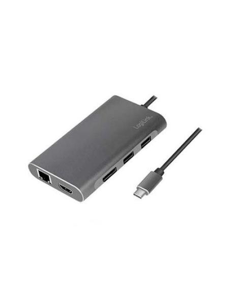 HUB USB-C 3.2 LOGILINK DOCKING PLATA