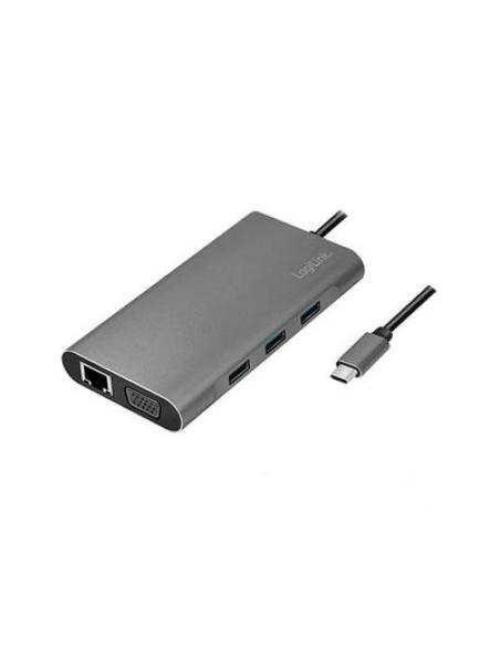 HUB USB-C 3.2 GEN 1 LOGILINK DOCKING PLATA