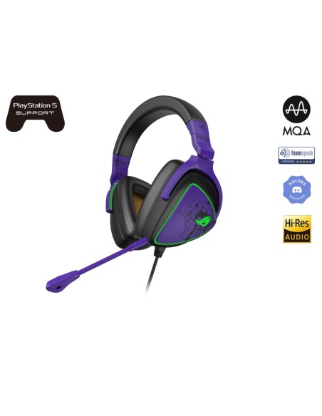 ASUS ROG Delta S EVA Edition Auriculares Alámbrico Diadema Juego USB Tipo C Azul