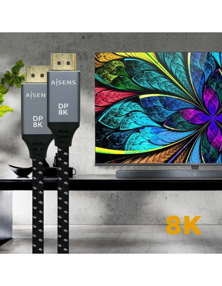 CABLE DISPLAYPORT V1.4 8K DP A M AISENS 3M