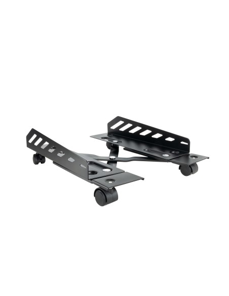 TooQ Soporte metálico para CPU de suelo con ruedas